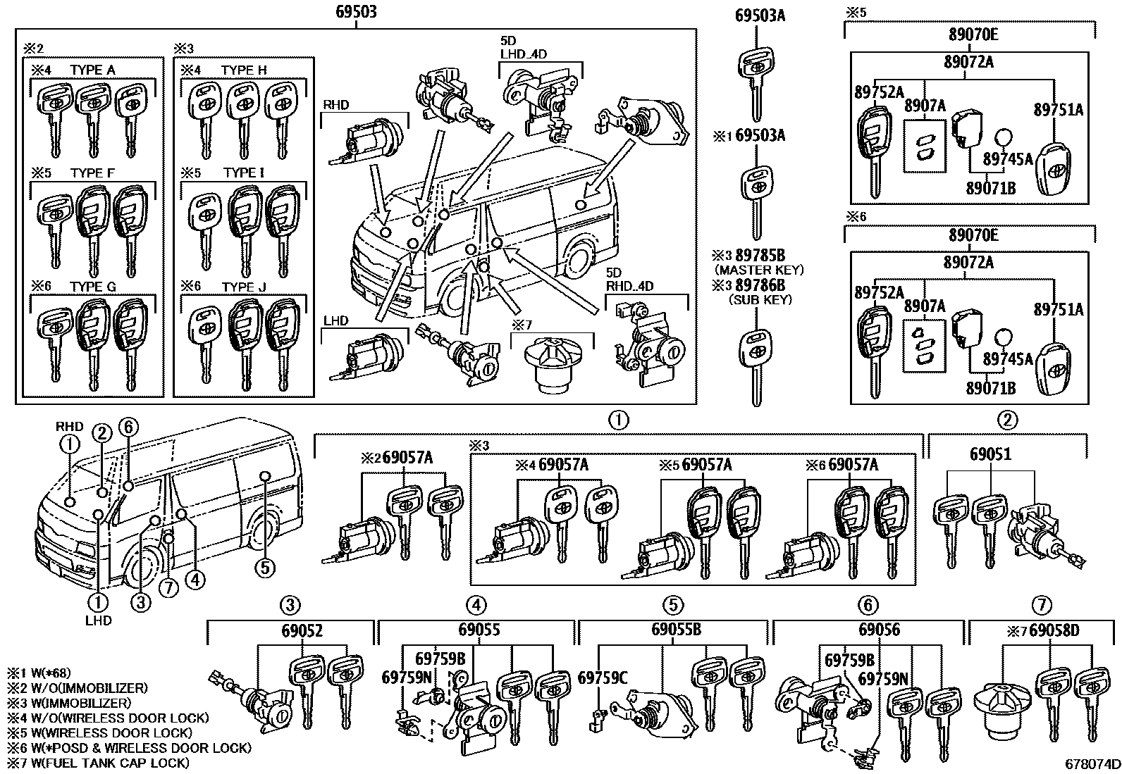 6765 — LOCK CYLINDER SET
