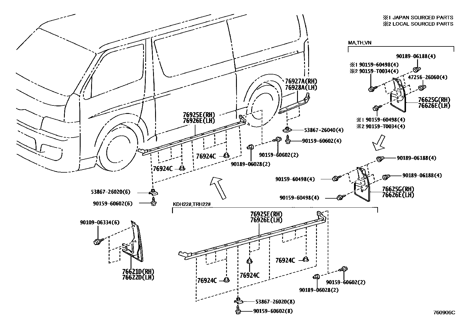 7652 — SPOILER & SIDE MUDGUARD