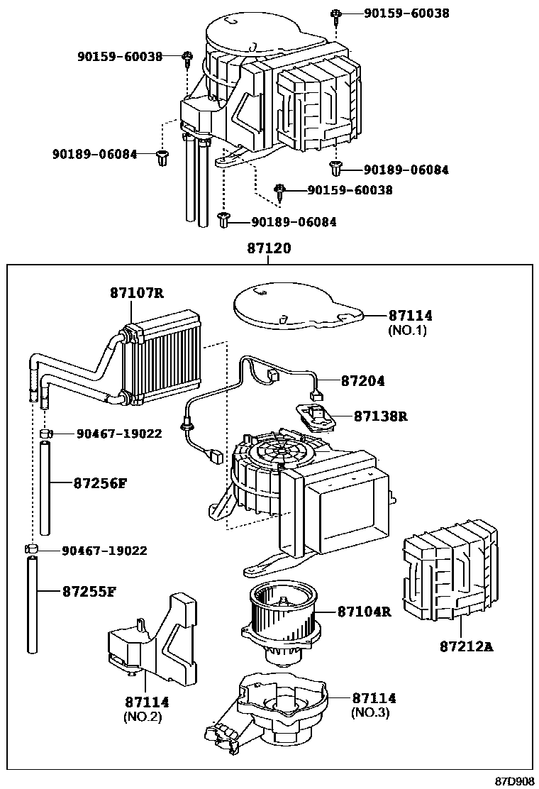 8712 — HEATING & AIR CONDITIONING - HEATER UNIT & BLOWER