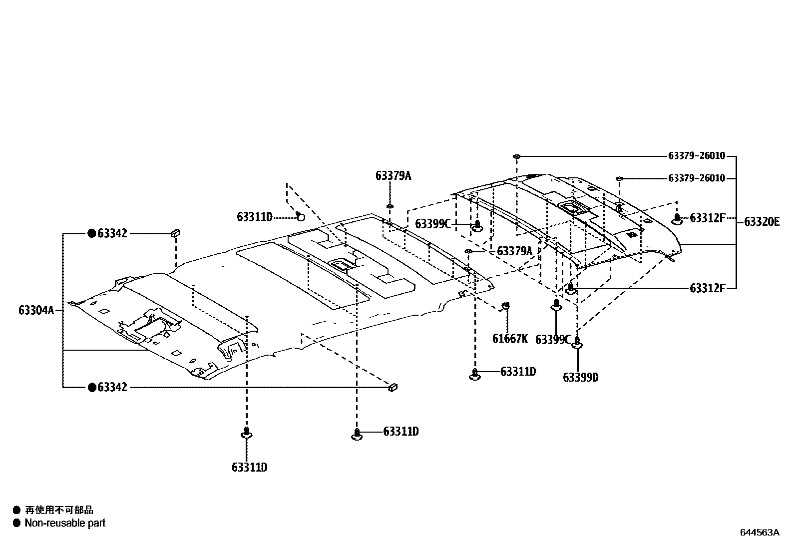 6452 — ROOF HEADLINING & SILENCER PAD