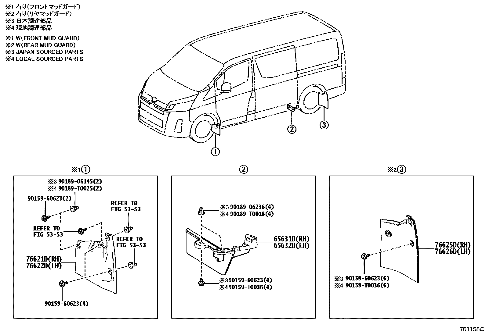 7652 — SPOILER & SIDE MUDGUARD