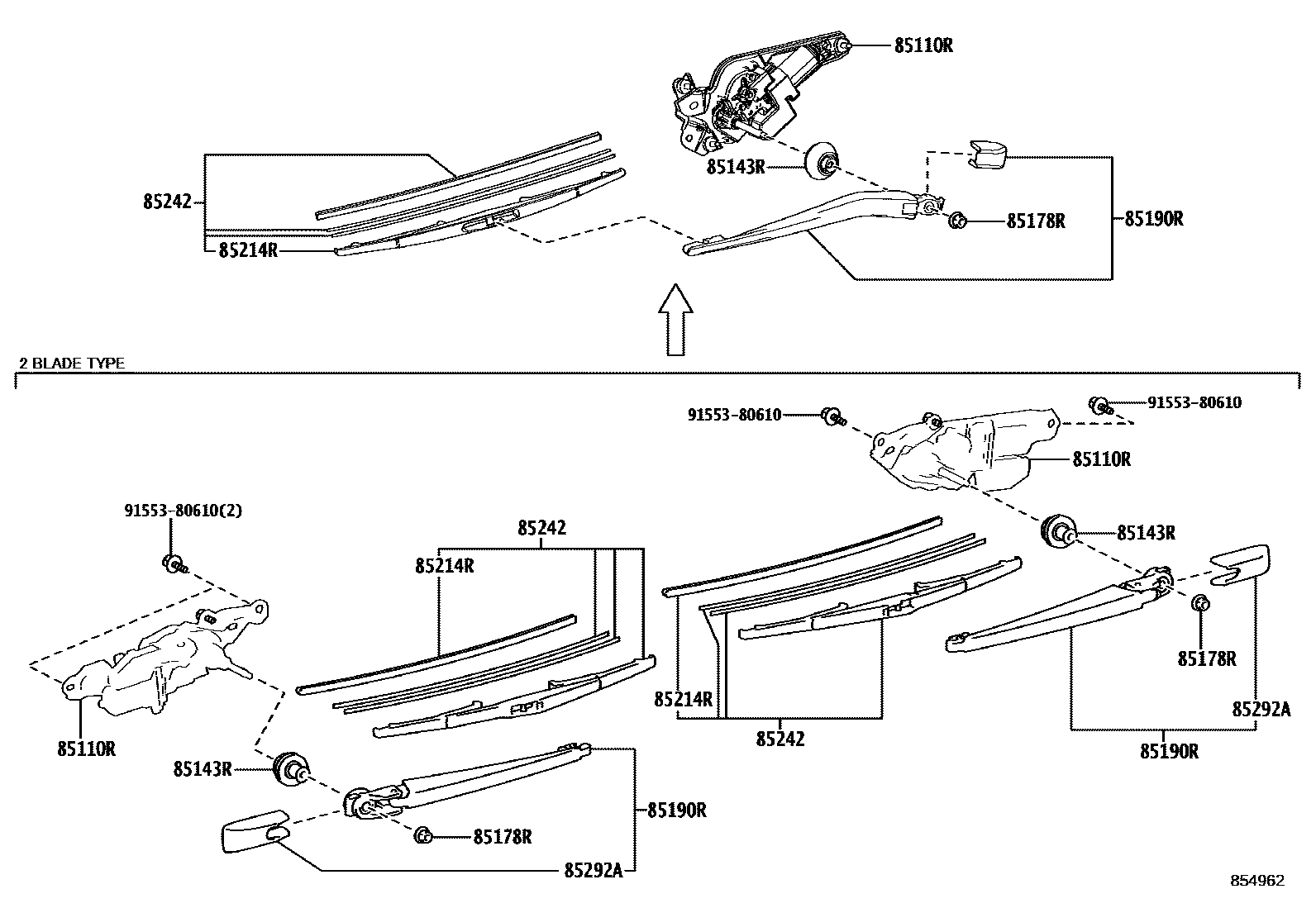 8502 — REAR WIPER