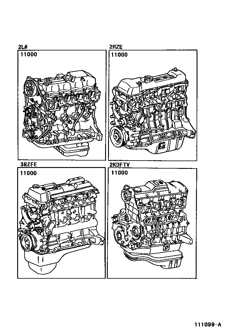 1101 — PARTIAL ENGINE ASSEMBLY