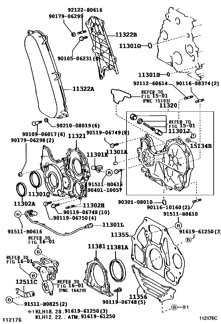 1106 — TIMING GEAR COVER & REAR END PLATE