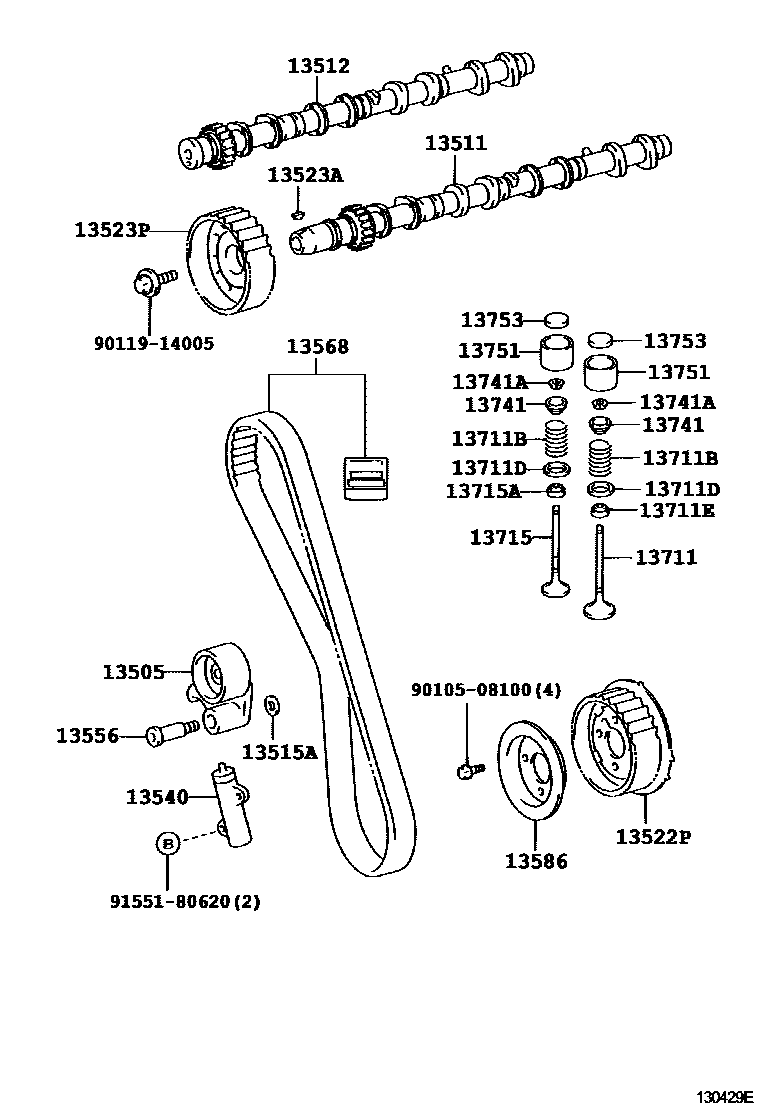 1302 — CAMSHAFT & VALVE