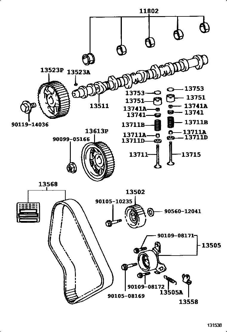 1302 — CAMSHAFT & VALVE