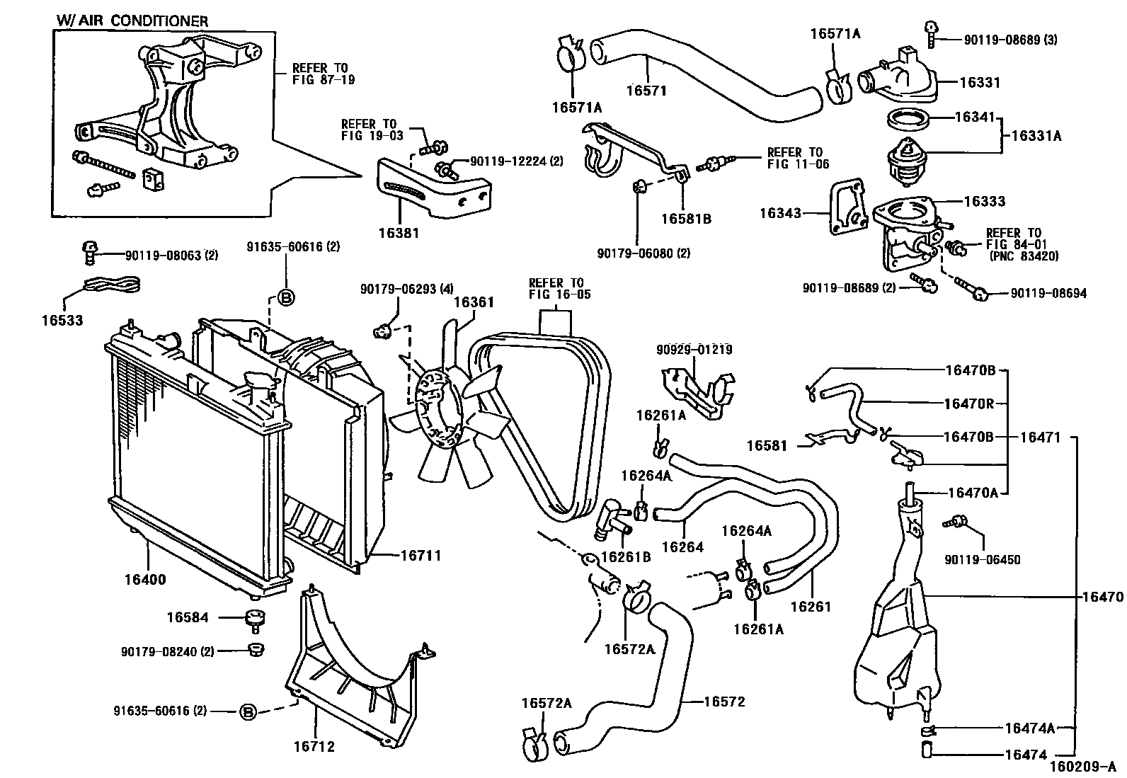 1603 — RADIATOR & WATER OUTLET