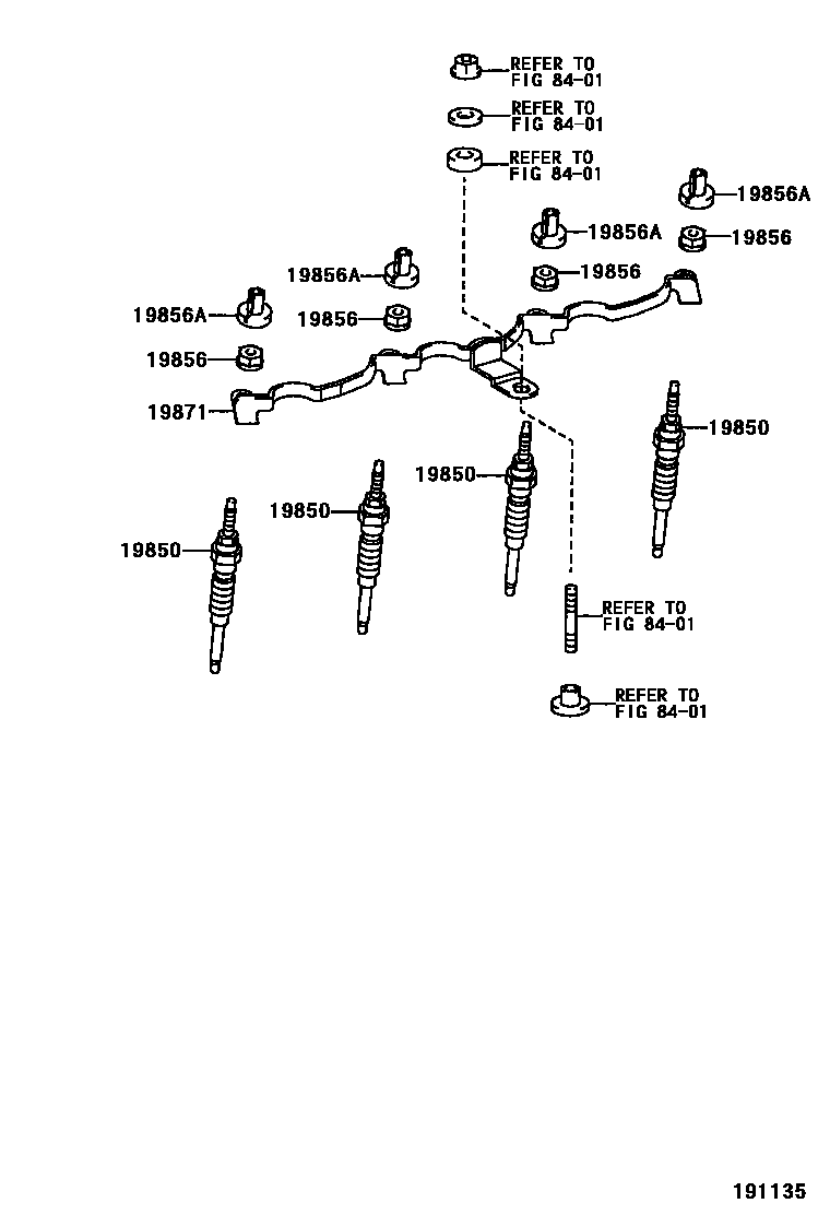 1901 — IGNITION COIL & SPARK PLUG / GLOW PLUG