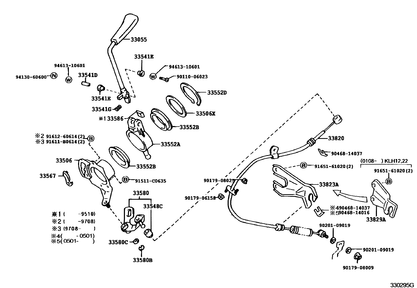 3311 — CONTROL SHAFT & CROSSSHAFT