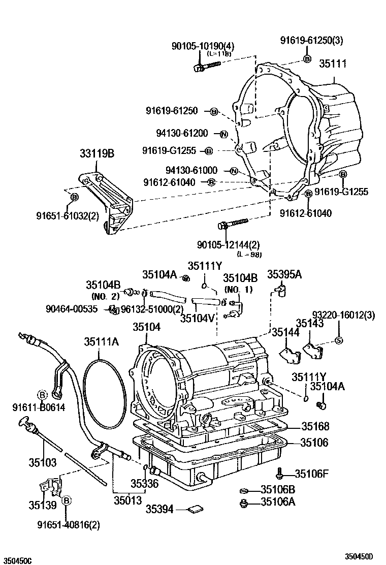 3503 — TRANSMISSION CASE & OIL PAN (ATM)