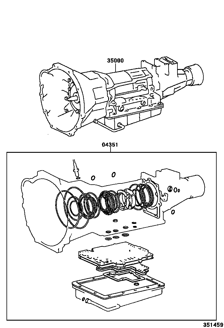 3501 — TRANSAXLE OR TRANSMISSION ASSY & GASKET KIT (ATM)