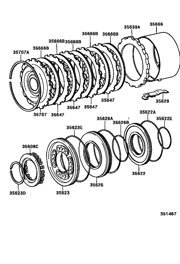3509 — BRAKE NO.3, 1ST & REVERSE BRAKE (ATM)