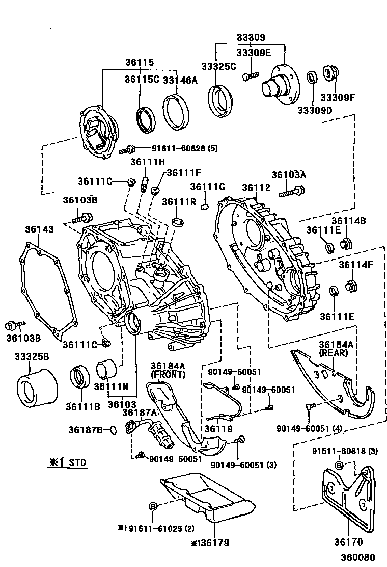 3609 — TRANSFER CASE & EXTENSION HOUSING