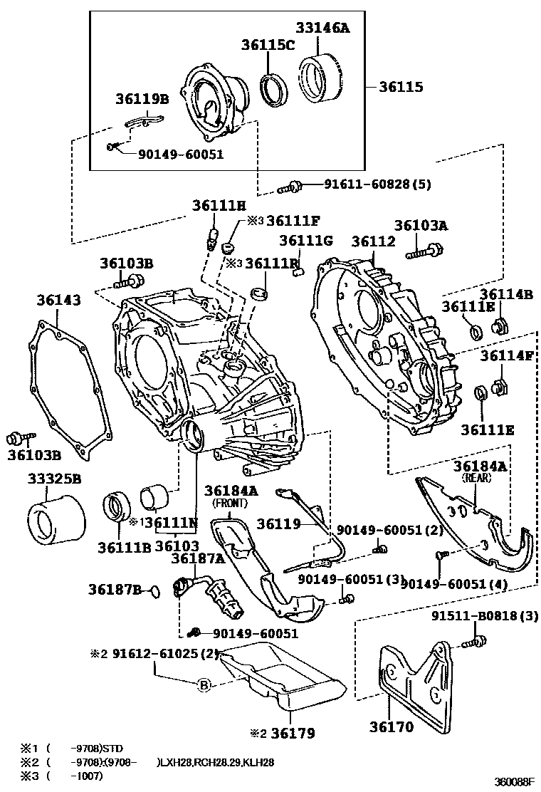 3609 — TRANSFER CASE & EXTENSION HOUSING