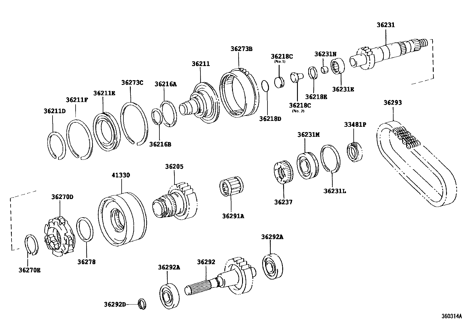 3610 — TRANSFER GEAR