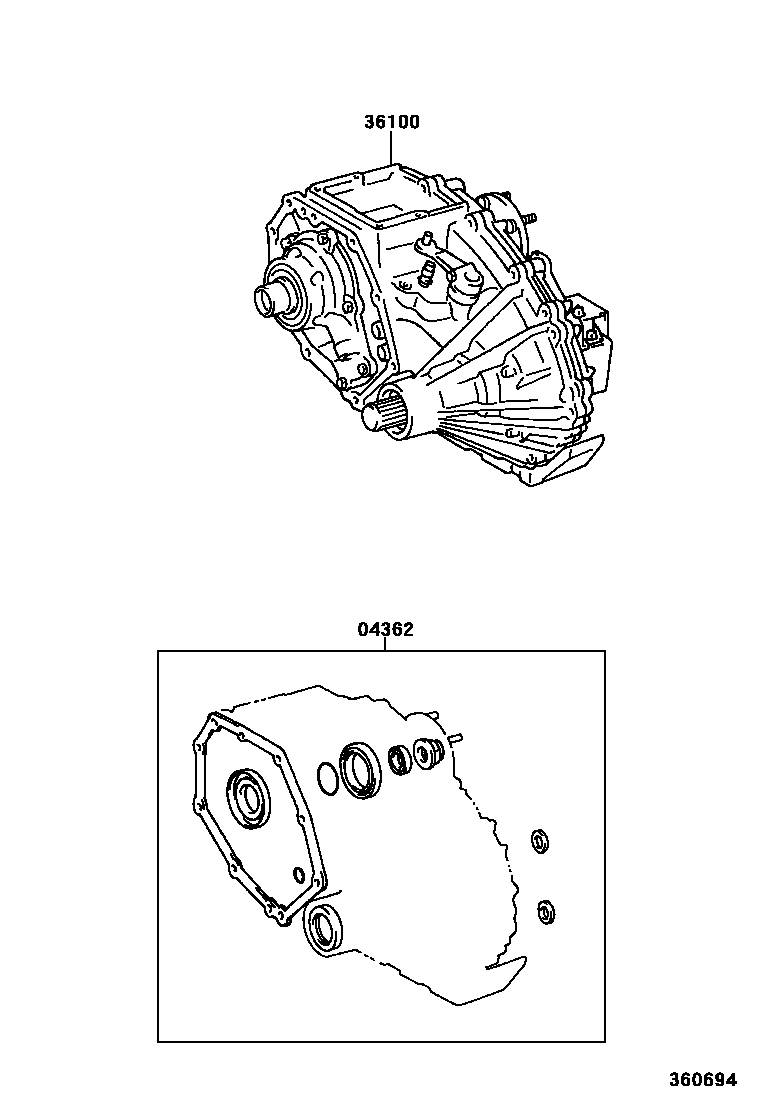 3608 — TRANSFER ASSEMBLY & GASKET KIT