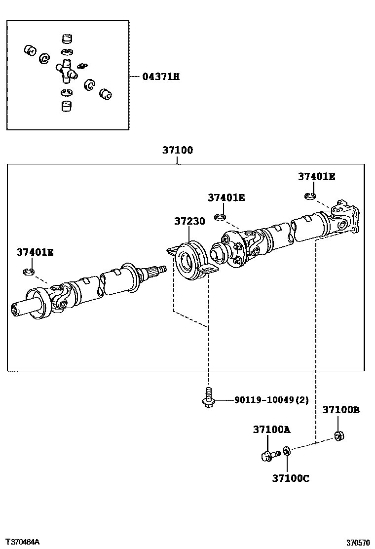 3701 — PROPELLER SHAFT & UNIVERSAL JOINT