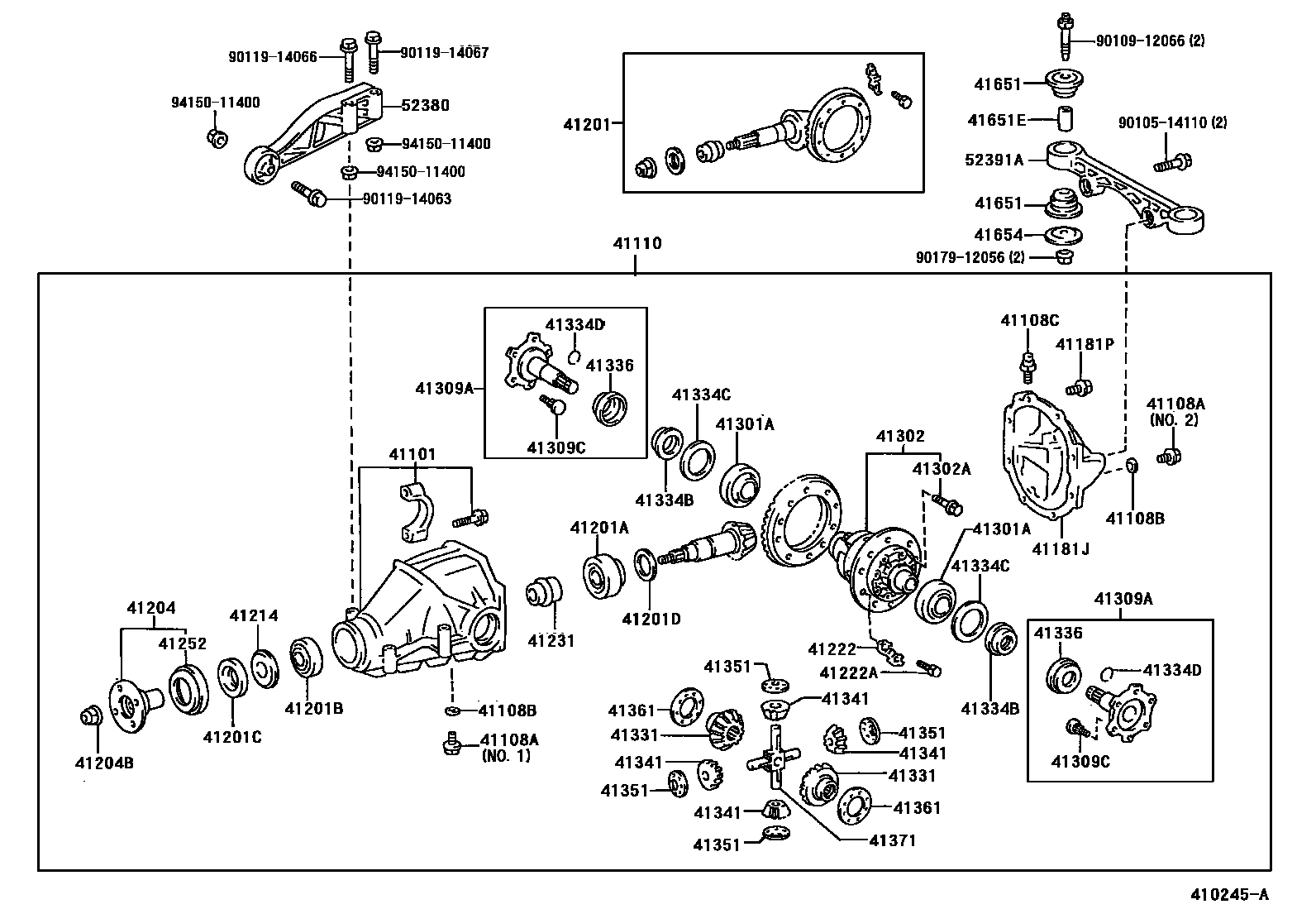 4101 — REAR AXLE HOUSING & DIFFERENTIAL