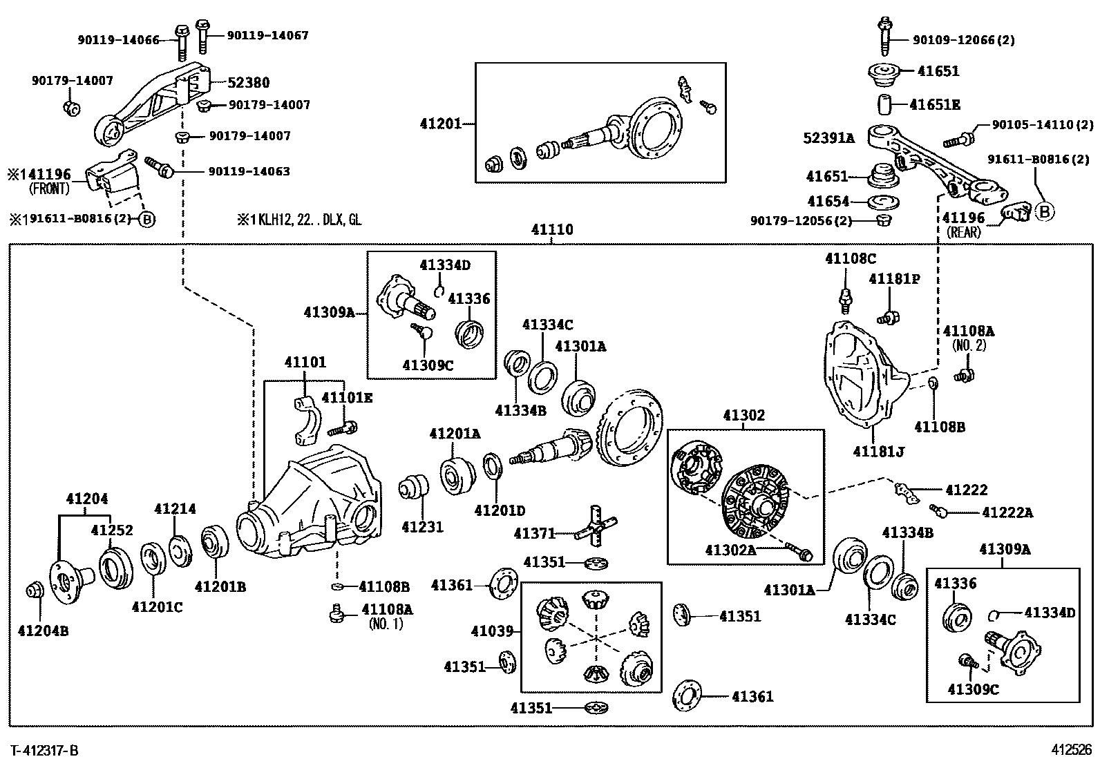 4101 — REAR AXLE HOUSING & DIFFERENTIAL