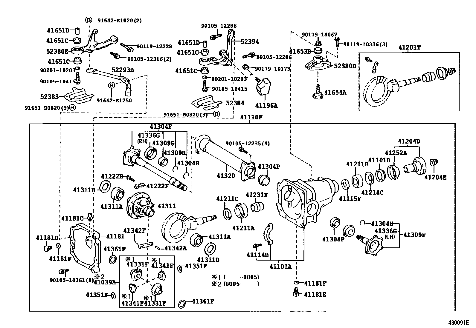 4301 — FRONT AXLE HOUSING & DIFFERENTIAL