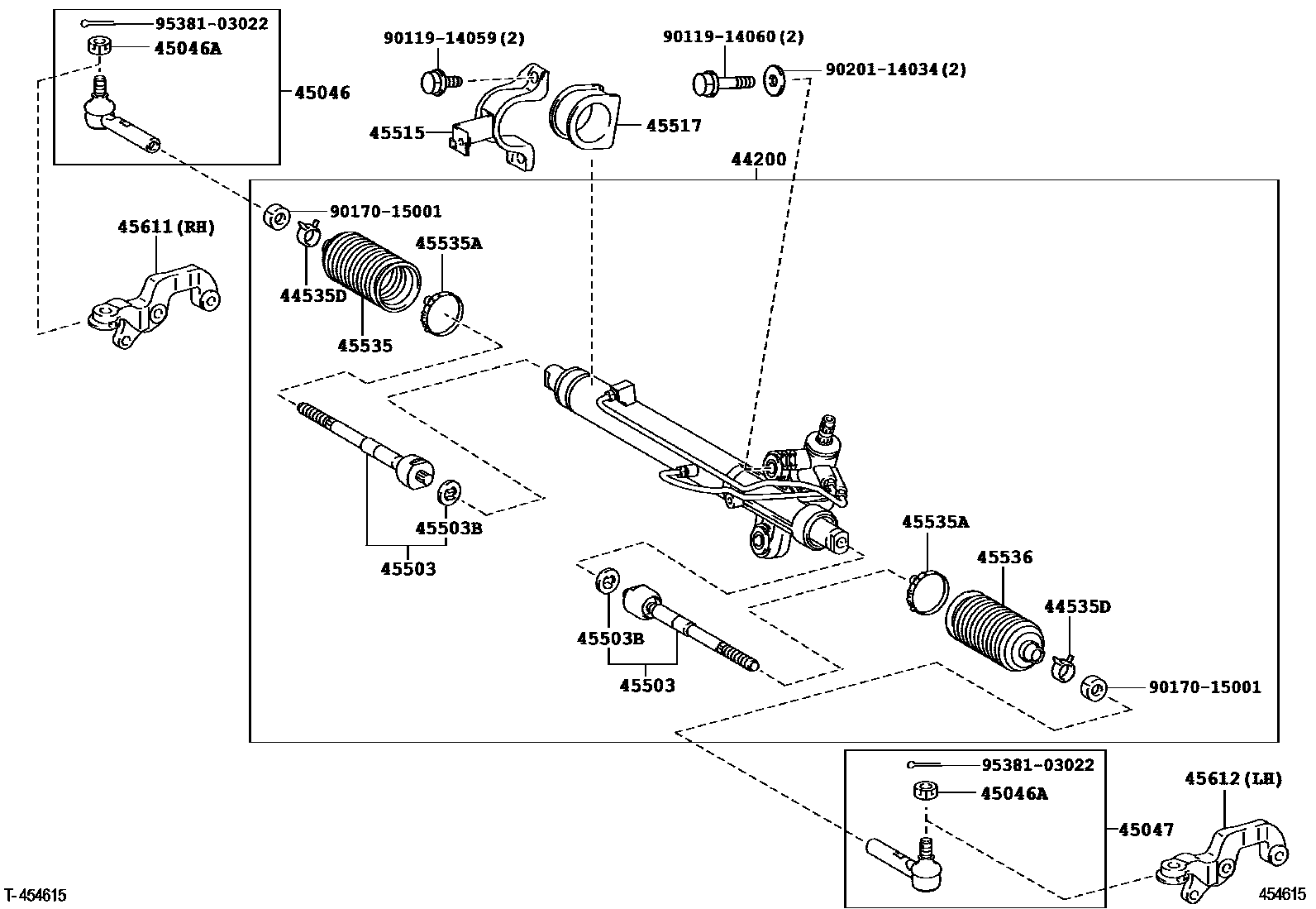 4505 — FRONT STEERING GEAR & LINK