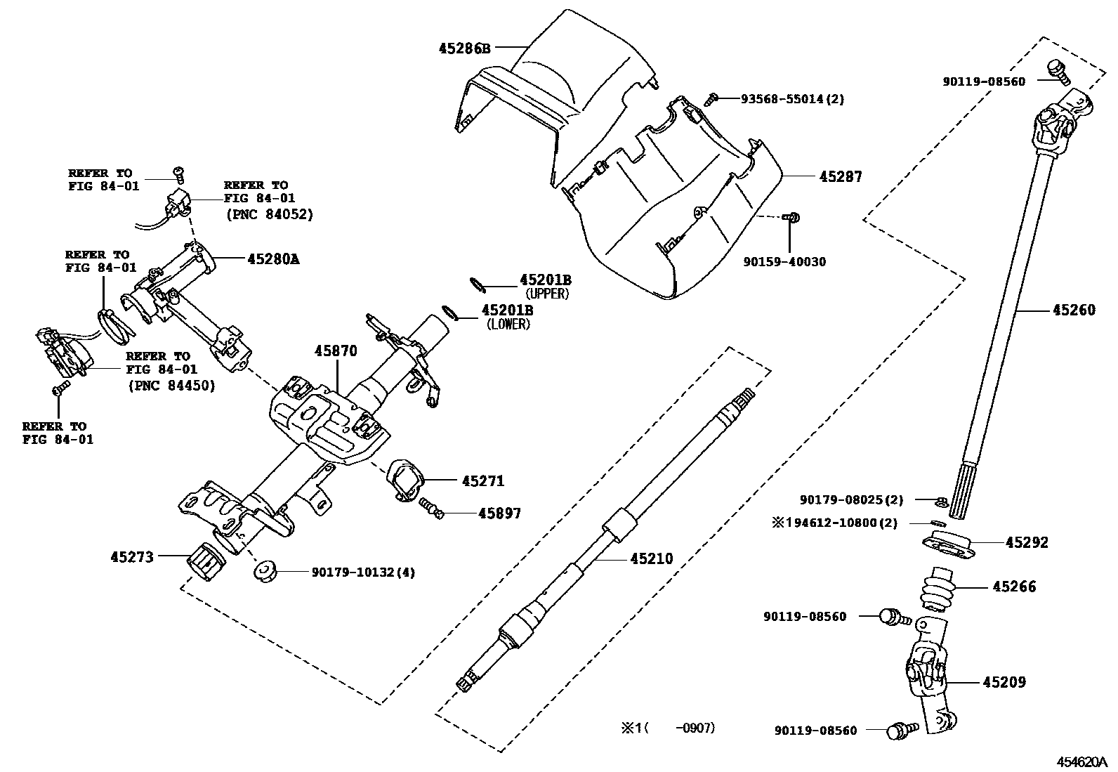 4501 — STEERING COLUMN & SHAFT