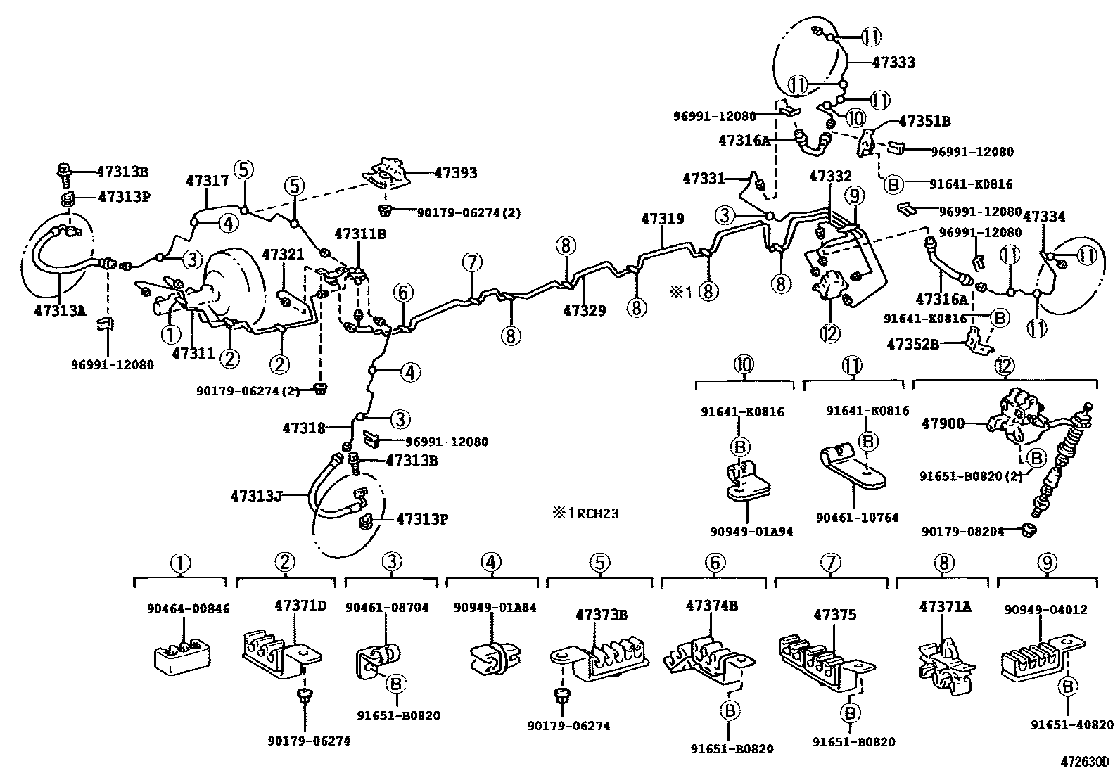 4708 — BRAKE TUBE & CLAMP