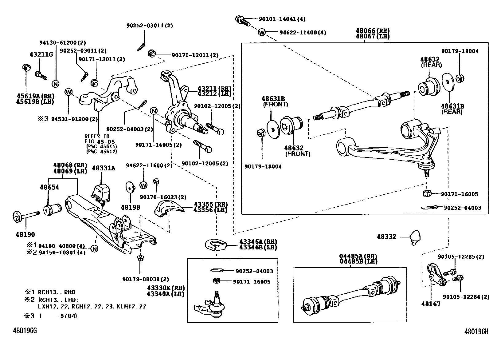 4802 — FRONT AXLE ARM & STEERING KNUCKLE