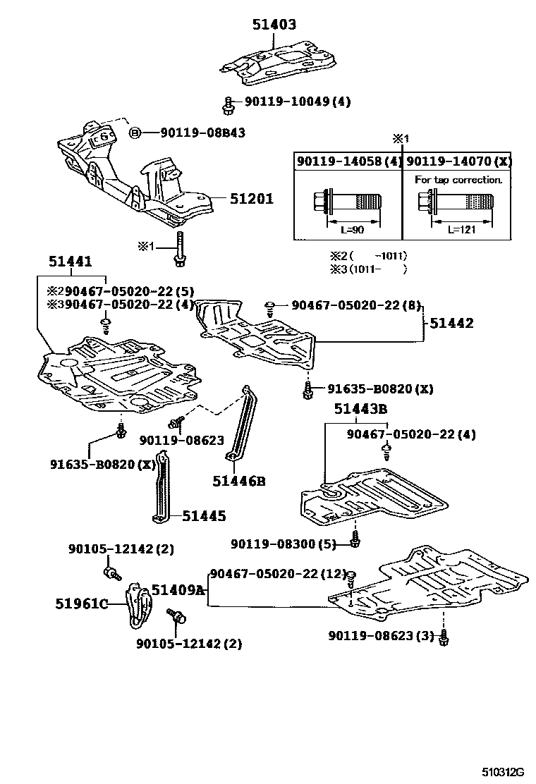 5152 — SUSPENSION CROSSMEMBER & UNDER COVER