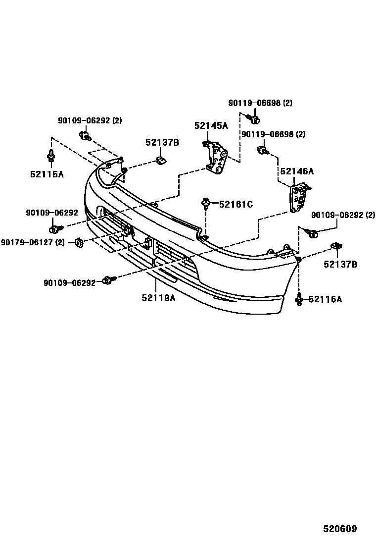 5252 — FRONT BUMPER & BUMPER STAY