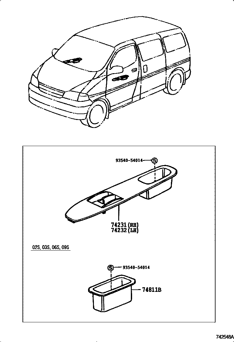 7451 — ARMREST & VISOR