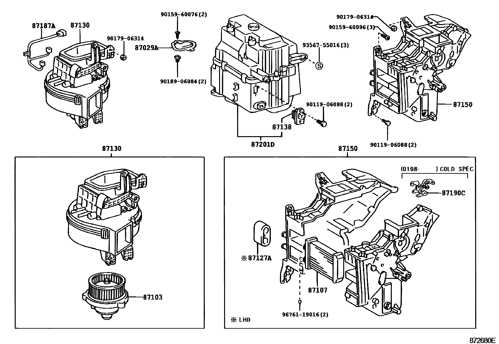 8712 — HEATING & AIR CONDITIONING - HEATER UNIT & BLOWER