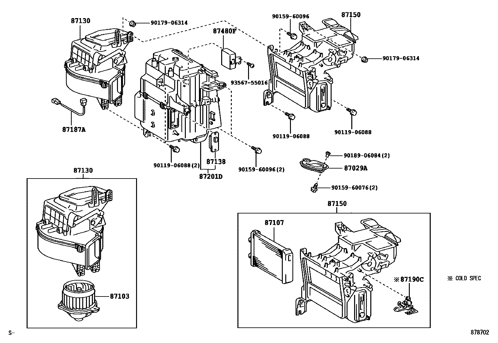 8712 — HEATING & AIR CONDITIONING - HEATER UNIT & BLOWER