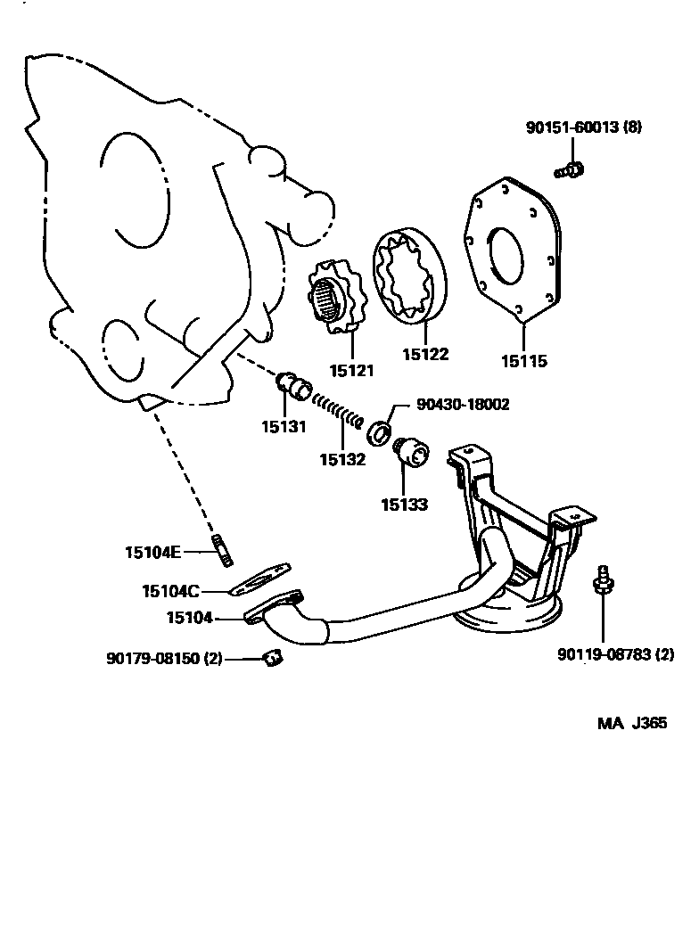 1501 — ENGINE OIL PUMP