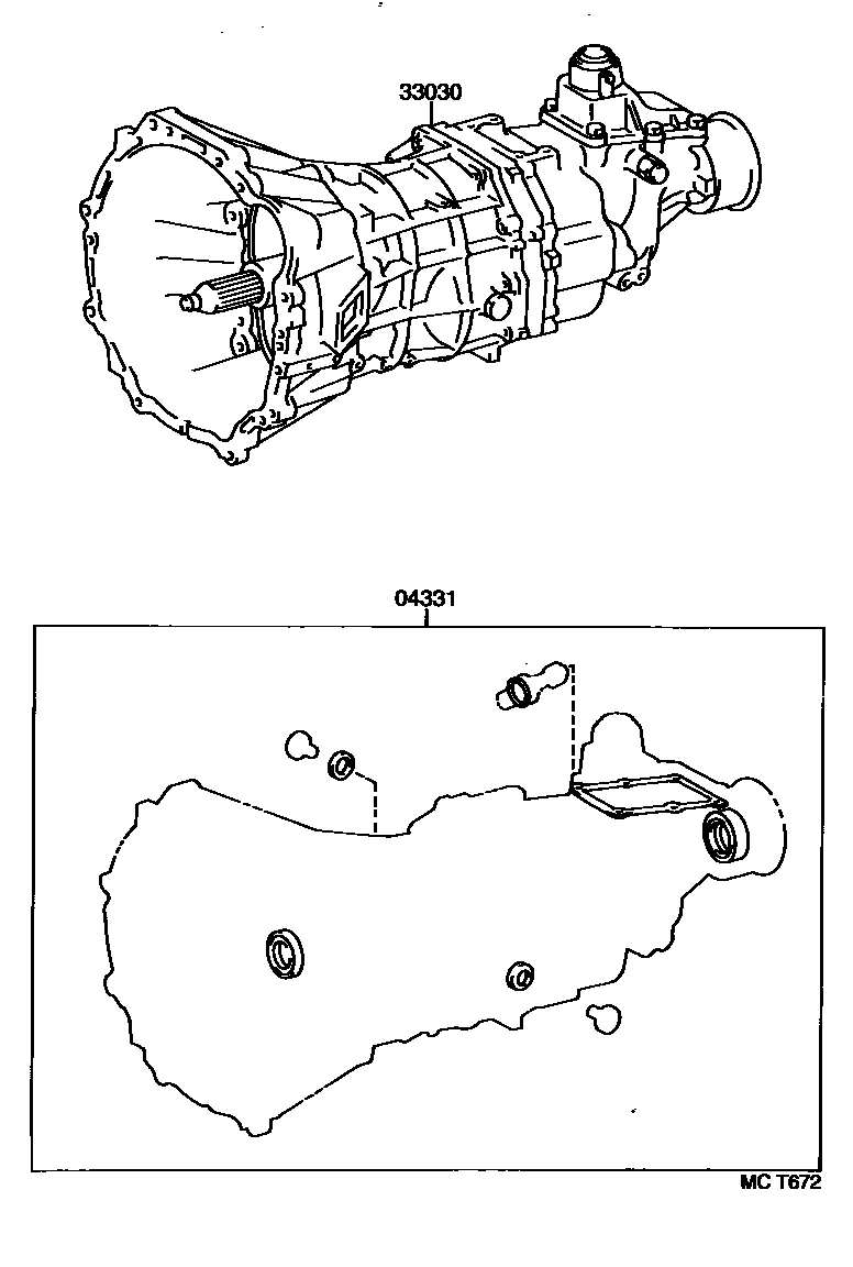 3301 — TRANSAXLE OR TRANSMISSION ASSY & GASKET KIT (MTM)