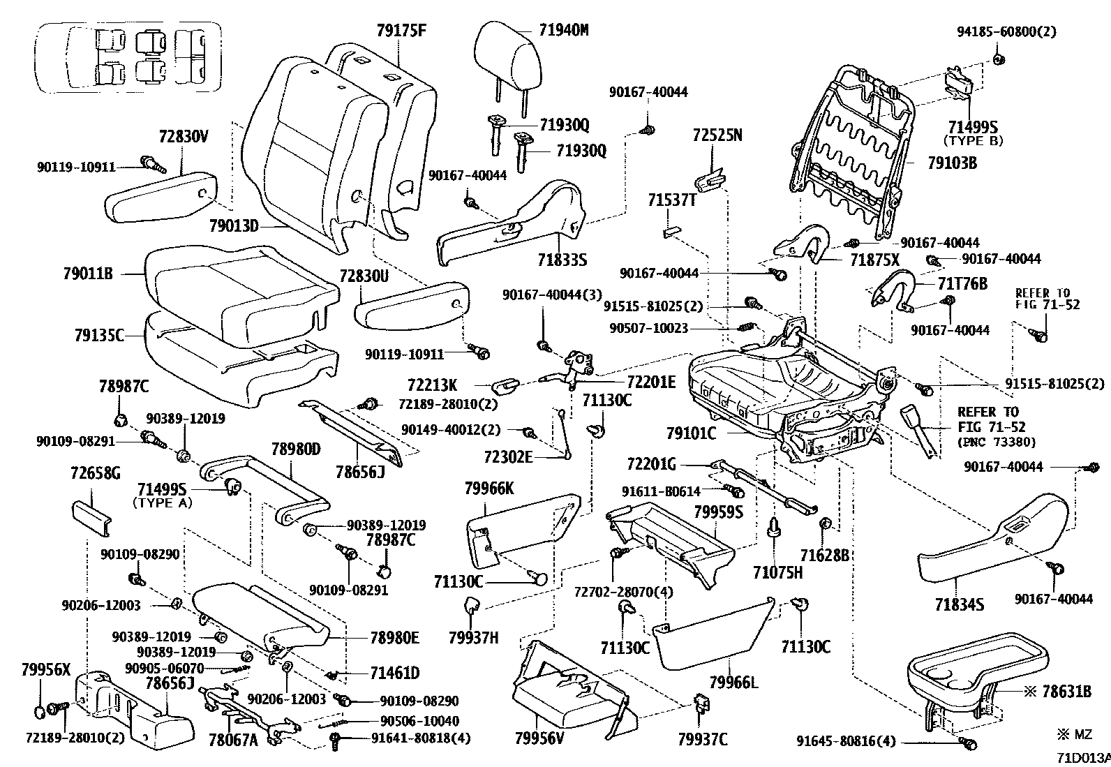 7157 — REAR SEAT &  SEAT TRACK