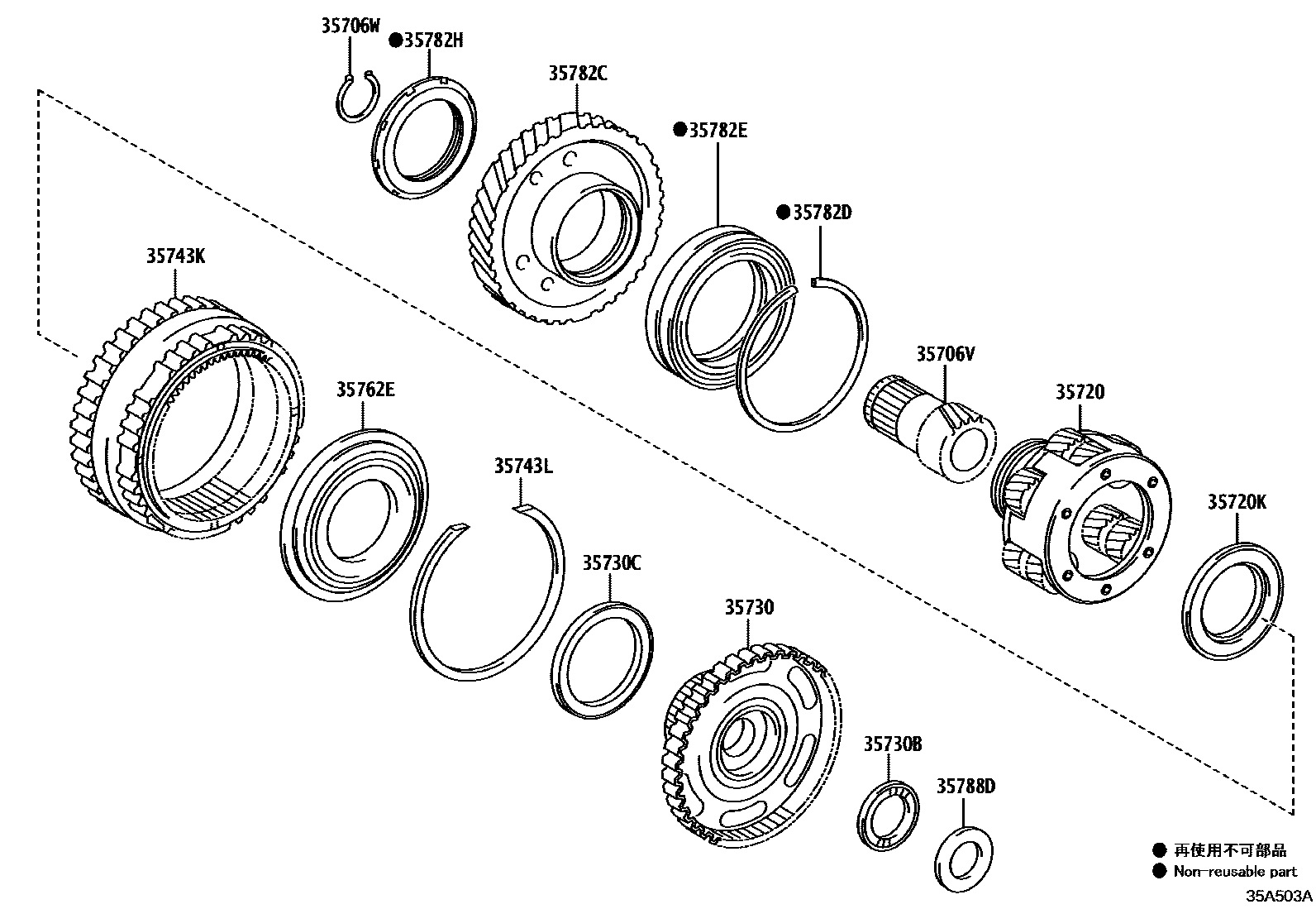 3510 — PLANETARY GEAR, REVERSE PISTON & COUNTER GEAR(ATM)