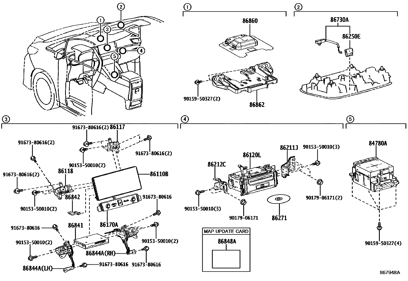 8603 — NAVIGATION & FRONT MONITOR DISPLAY