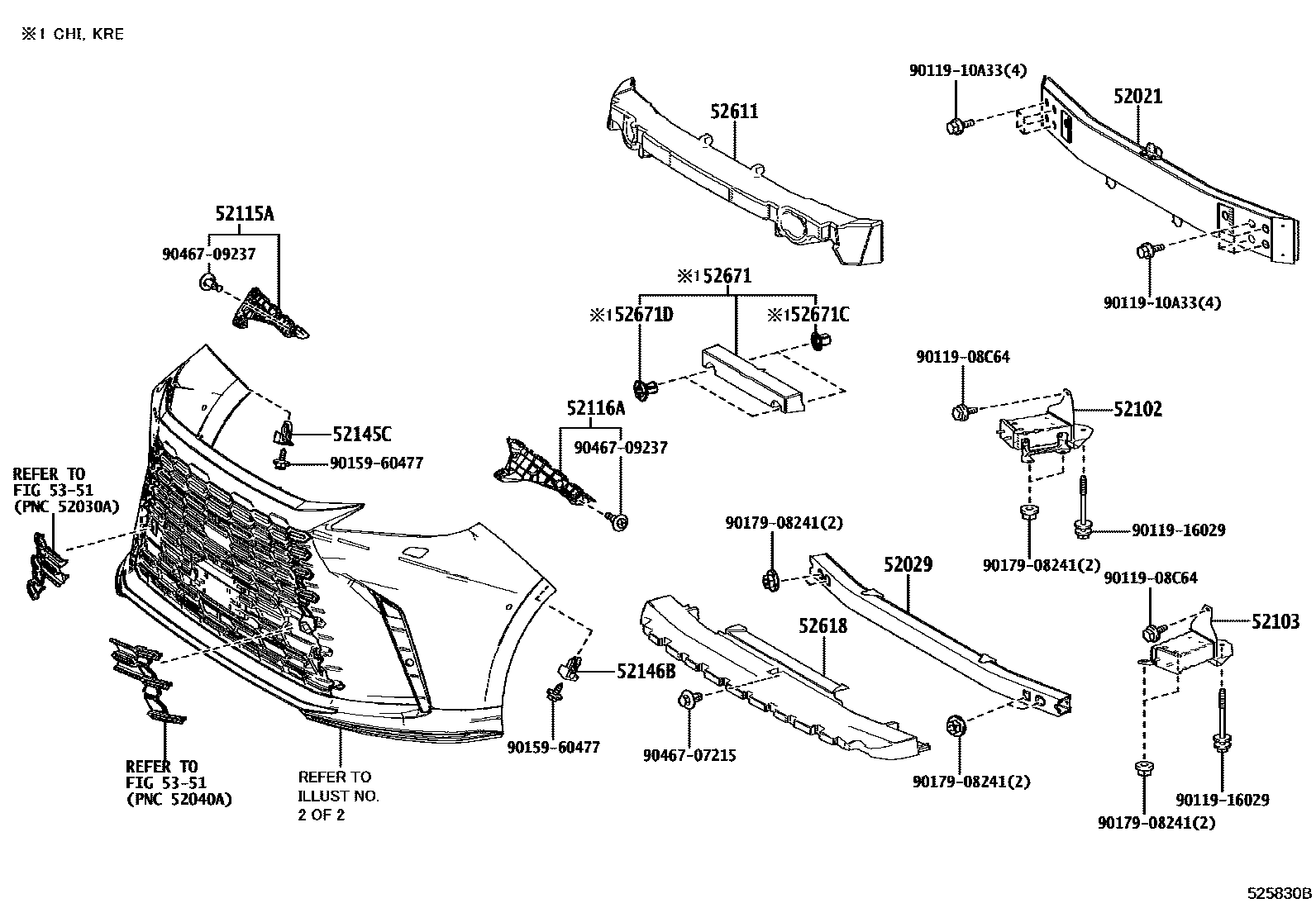 5252 — FRONT BUMPER & BUMPER STAY