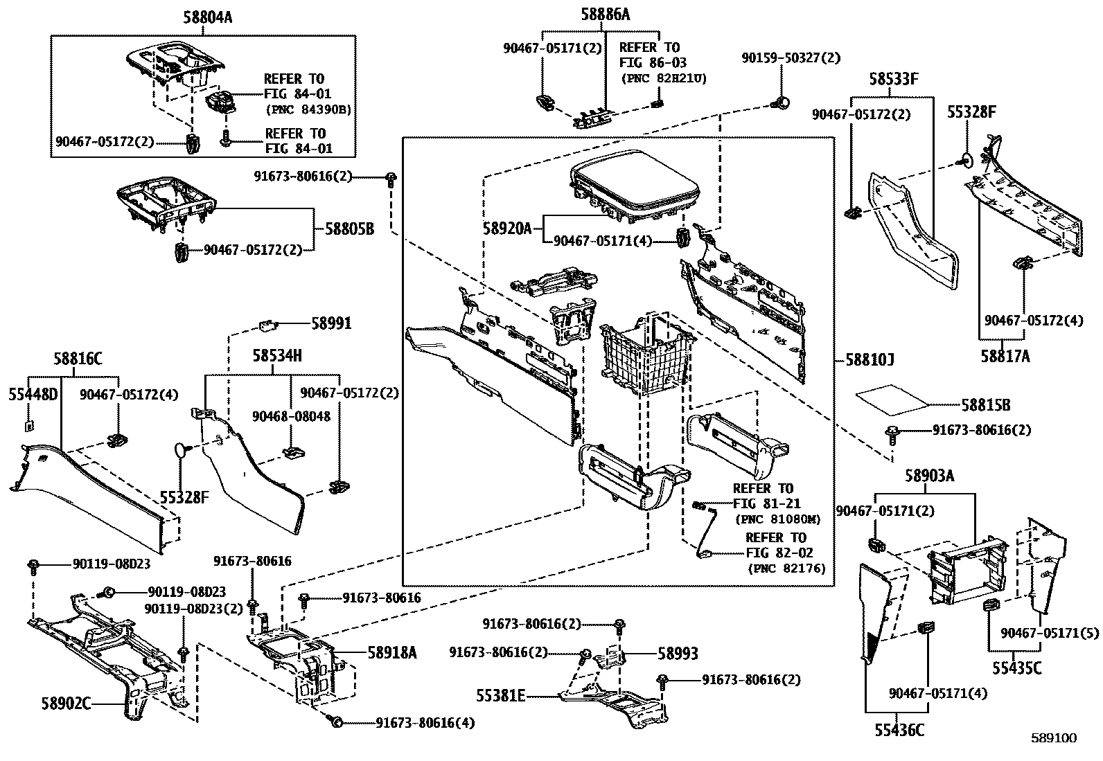5855 — CONSOLE BOX & BRACKET