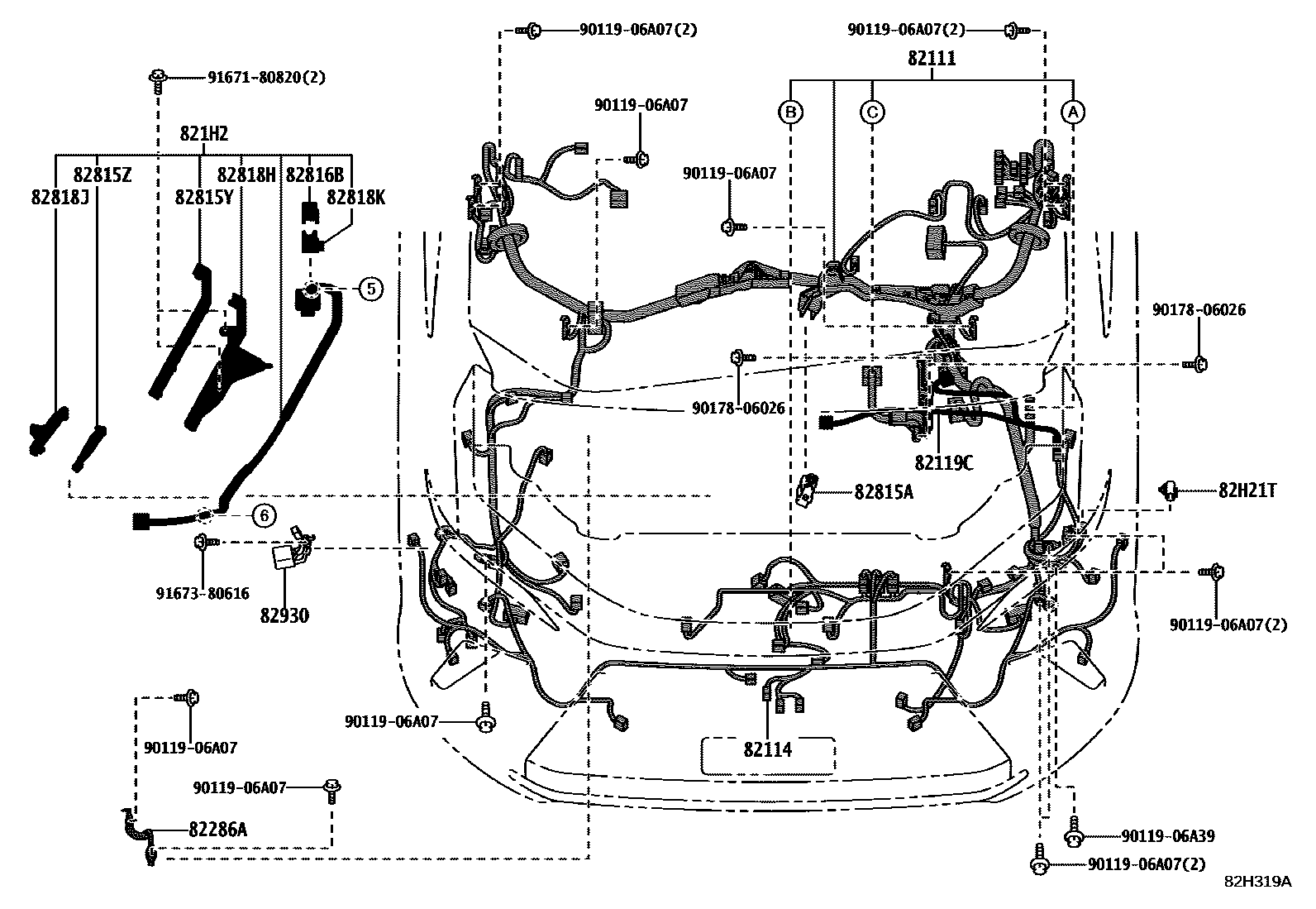 8202 — WIRING & CLAMP