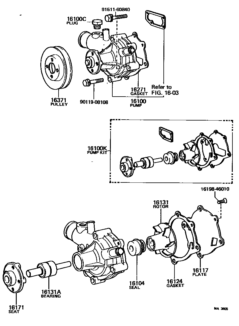 1601 — WATER PUMP