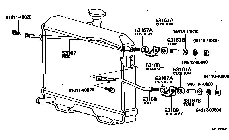 5352 — RADIATOR SUPPORT & WIND GUIDE