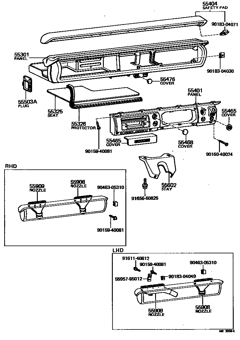 5551 — INSTRUMENT PANEL & GLOVE COMPARTMENT