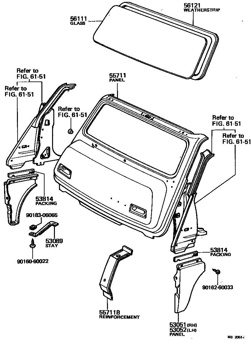5554 — FRONT PANEL & WINDSHIELD GLASS