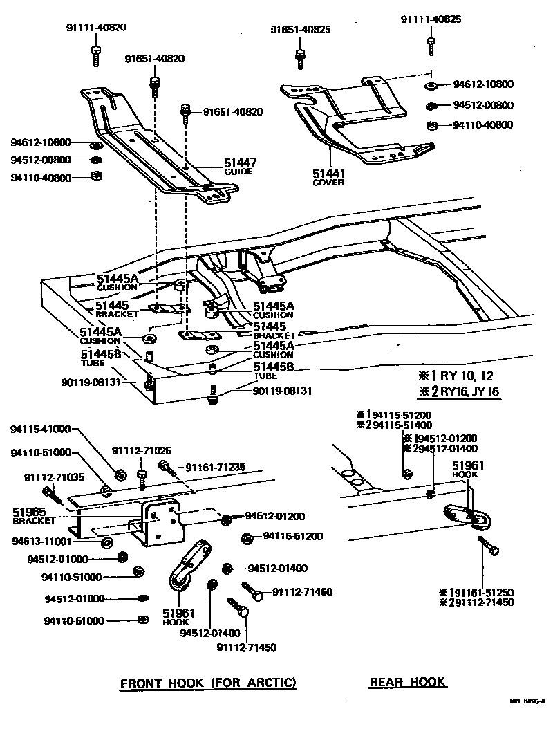 5152 — SUSPENSION CROSSMEMBER & UNDER COVER
