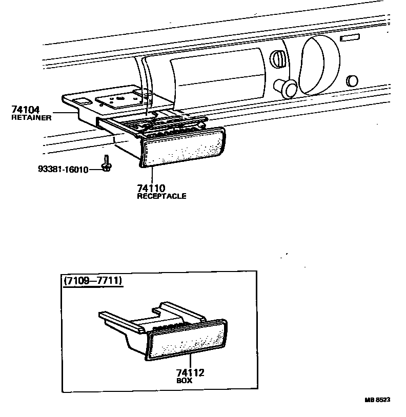 7456 — ASH RECEPTACLE