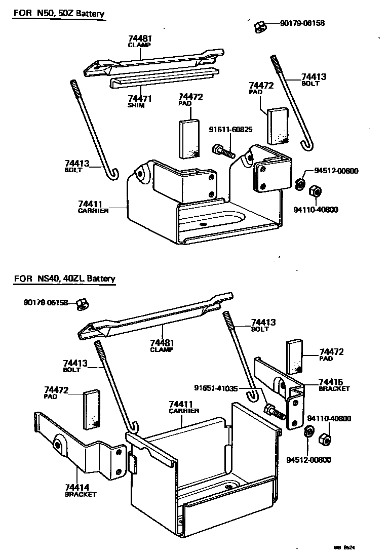 7454 — BATTERY CARRIER