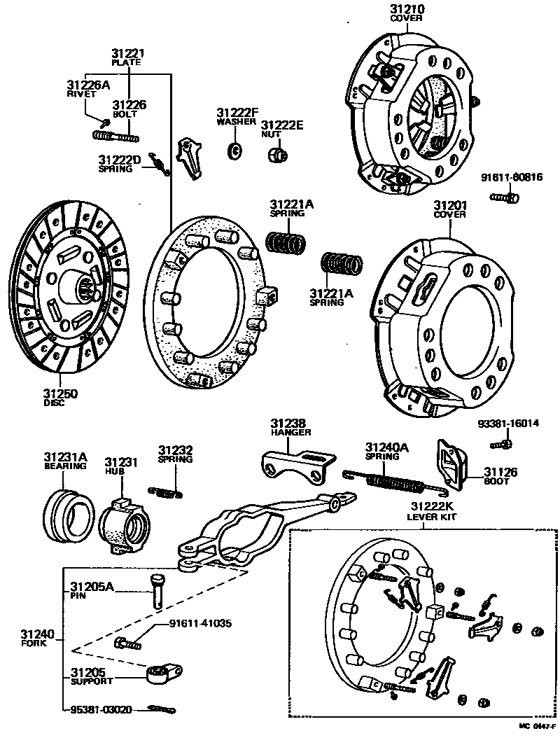 3101 — CLUTCH & RELEASE FORK
