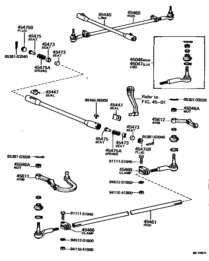 4505 — FRONT STEERING GEAR & LINK